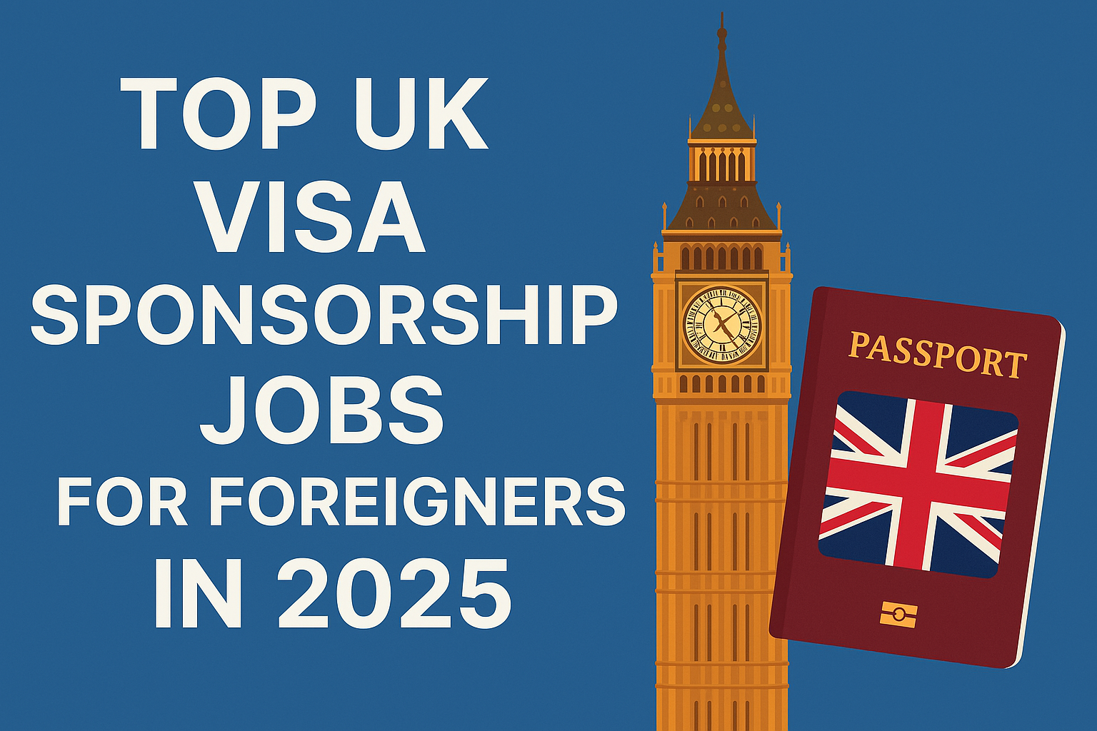 Top UK Visa Sponsorship Jobs for Foreigners in 2025